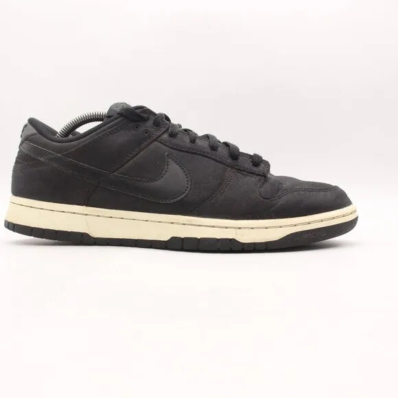 Nike Dunk Low 'Black Canvas' Men's 10.5 Black Sail Low top Sneakers DV7211-001