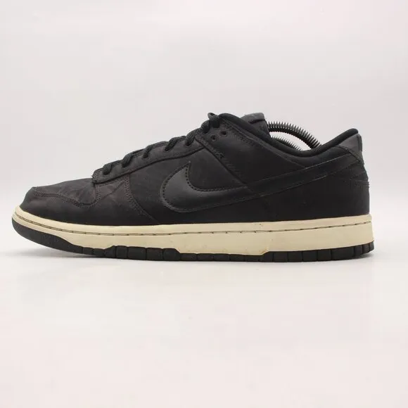 Nike Dunk Low 'Black Canvas' Men's 10.5 Black Sail Low top Sneakers DV7211-001