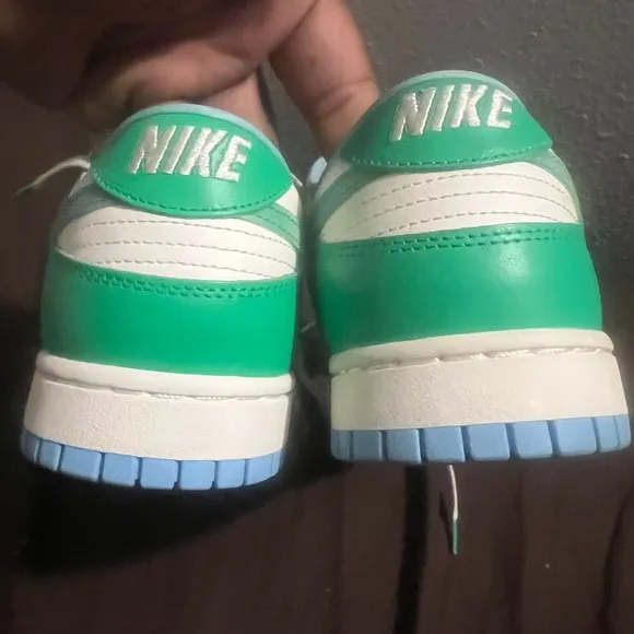 Nike Dunk Low Green Shock fits women size 12.5 preowned