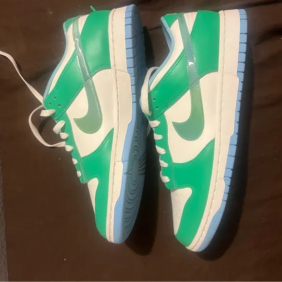 Nike Dunk Low Green Shock fits women size 12.5 preowned