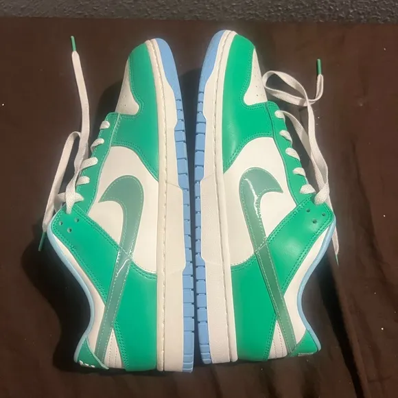 Nike Dunk Low Green Shock fits women size 12.5 preowned