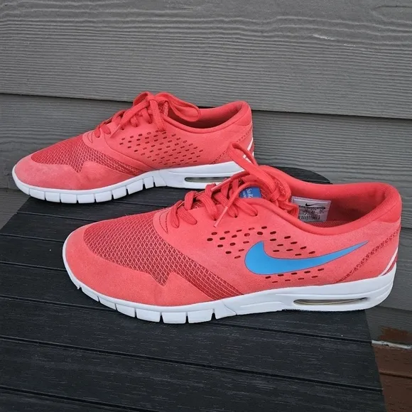 Nike Eric Koston 2 Max Red 631047-604 Athletic Sneakers Popsicle Red Mens US 11