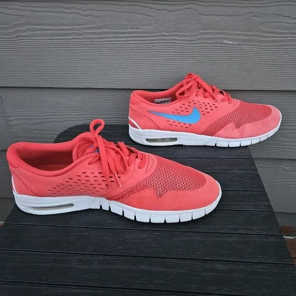 Nike Eric Koston 2 Max Red 631047-604 Athletic Sneakers Popsicle Red Mens US 11