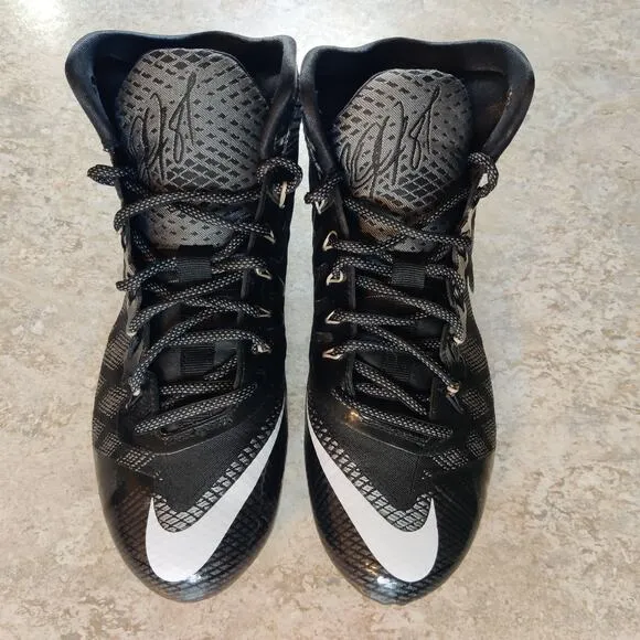 Nike Football Cleats Mens 9 Flyweave Elite TD Calvin Johnson 725226-010 *Clean