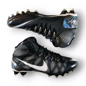 Nike Football Cleats Mens 9 Flyweave Elite TD Calvin Johnson 725226-010 *Clean