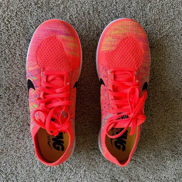 Nike Free 4.0 Flyknit Bright Crimson/Hot Lava
