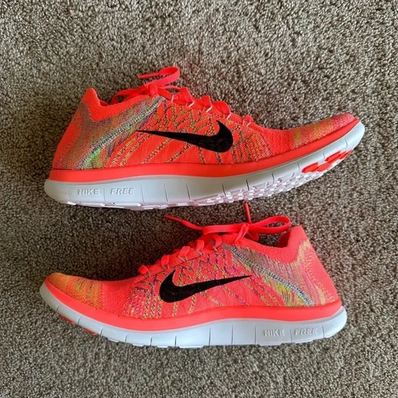 Nike Free 4.0 Flyknit Bright Crimson/Hot Lava