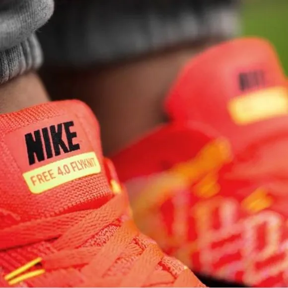 Nike Free 4.0 Flyknit Bright Crimson/Hot Lava