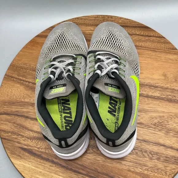 Nike Free RN Shoes Mens 12 Gray Green Running Comfort Walking Trainers Sneakers