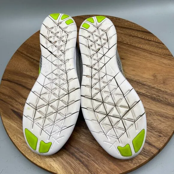 Nike Free RN Shoes Mens 12 Gray Green Running Comfort Walking Trainers Sneakers
