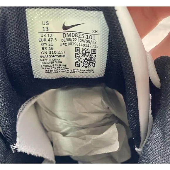 Nike Giannis Immortality 2 men's Size 13 White Black Basketball shoes DM0825 101