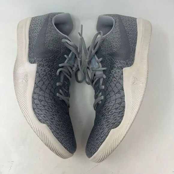 Nike Gray White Kobe Mamba Instinct Pure Platinum Basketball Shoes Size 12
