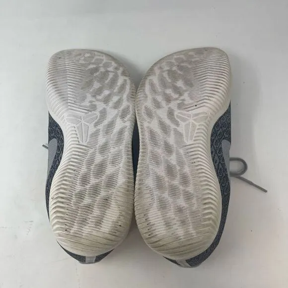 Nike Gray White Kobe Mamba Instinct Pure Platinum Basketball Shoes Size 12