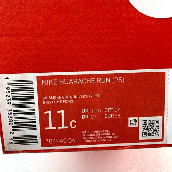 Nike Huarache Run Sneaker Shoes - Kid 11C