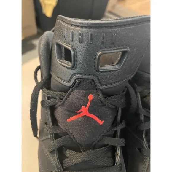 Nike Jordan 6 Retro Infrared Black Red 2014 GS (384666-060)Youth Size 3y