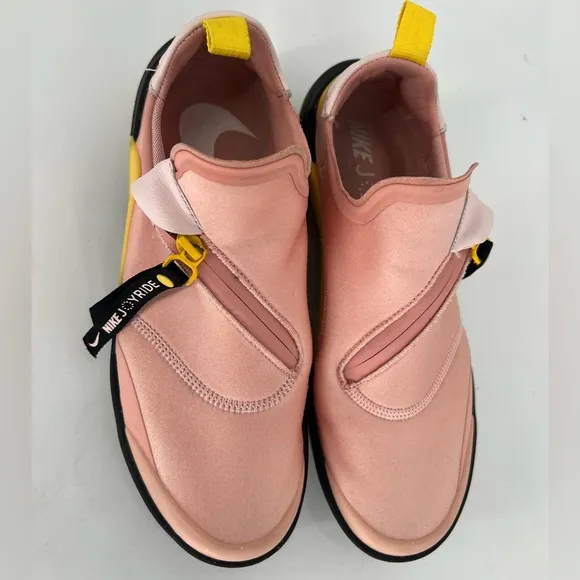 Nike Joyride Optik Slip On Zip Tab Sneakers In Coral Stardust