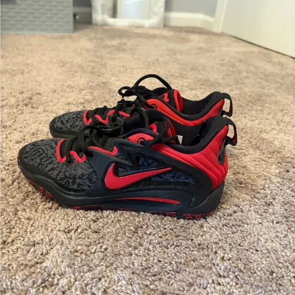 Nike Kids Red and Black Athletic Shoes