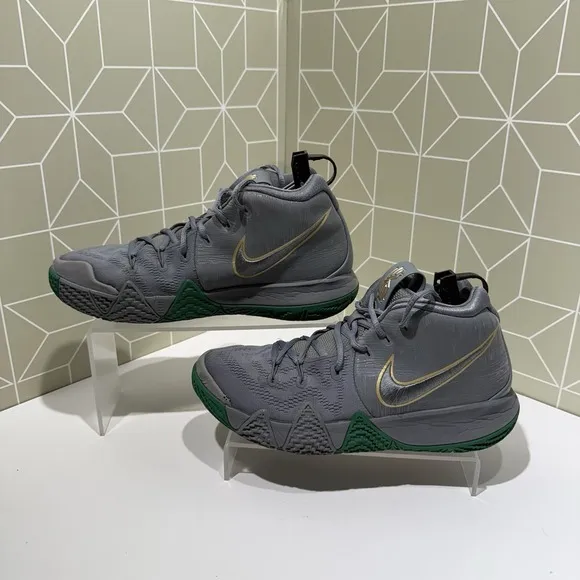 Nike Kyrie 4 City Guardians Celtics Green Gray Mens Sz 7 M Shoes