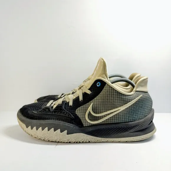 Nike Kyrie 4 Low Basketball Shoes Men 13 Black Smoke Gray Athletic Sneakers