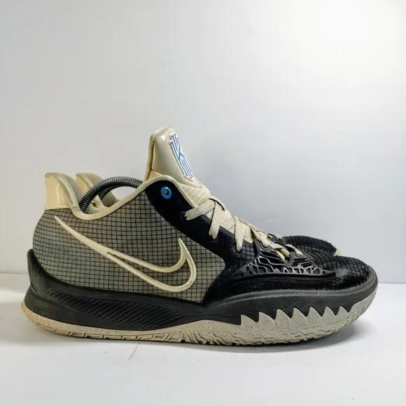 Nike Kyrie 4 Low Basketball Shoes Men 13 Black Smoke Gray Athletic Sneakers
