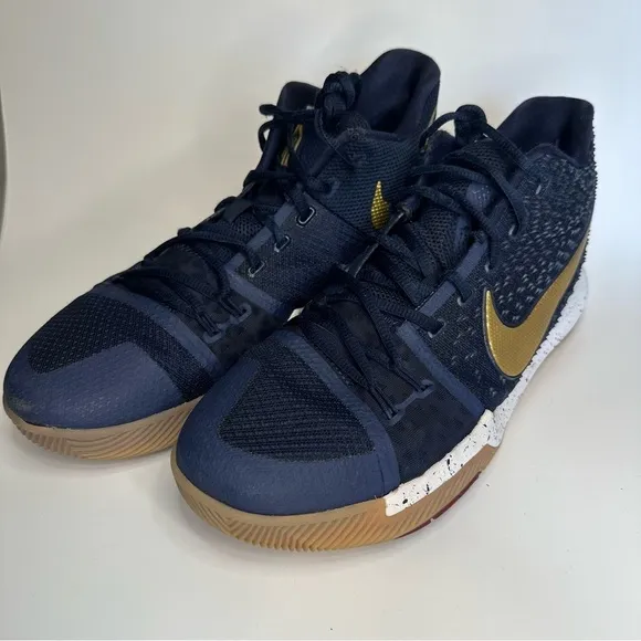 Nike Kyrie Men's Shoes Obsidian Metallic Gold Summit White Sneakers Keen 11.5