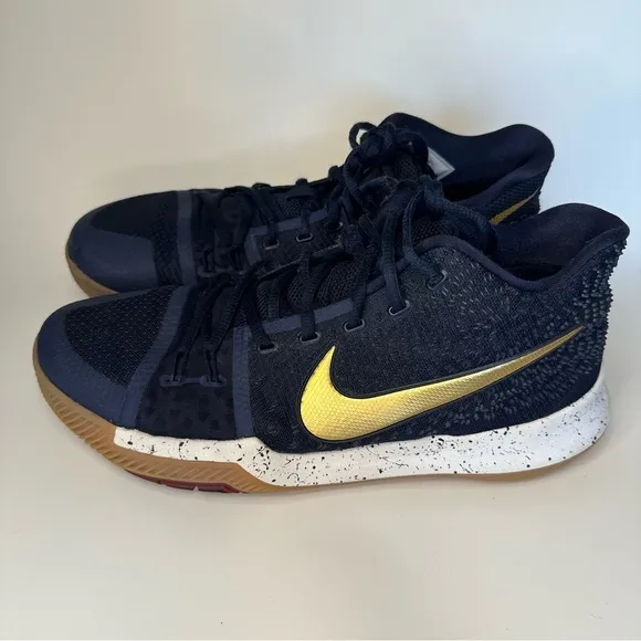 Nike Kyrie Men's Shoes Obsidian Metallic Gold Summit White Sneakers Keen 11.5