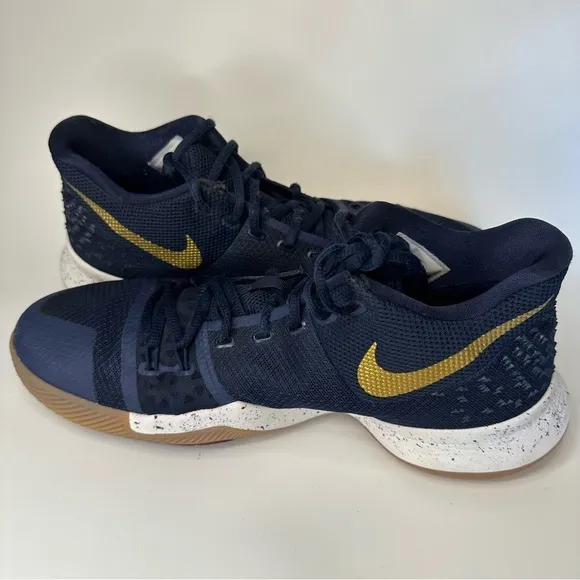 Nike Kyrie Men's Shoes Obsidian Metallic Gold Summit White Sneakers Keen 11.5
