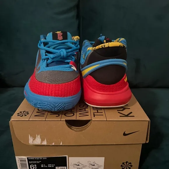 Nike KYRIE Red and Blue Sneakers Low-Top Chunky Sole
