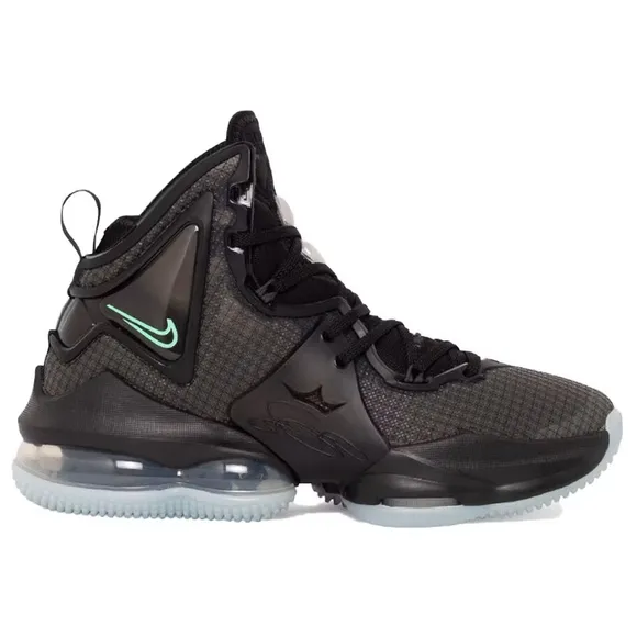 Nike LeBron 19 Black Aqua Sneakers Size 7 Youth Size‎ 7.5 Mens