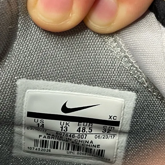 Nike LeBron Soldier 11 'Silver Bullet' 897646-007 Size 14