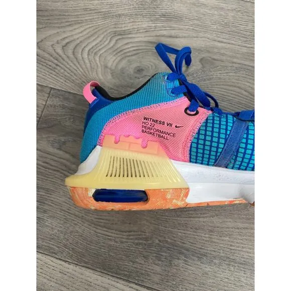 Nike LeBron Witness VII 7 Royal Pink Black Rare Men’s Size 10 Shoes DM1123 400