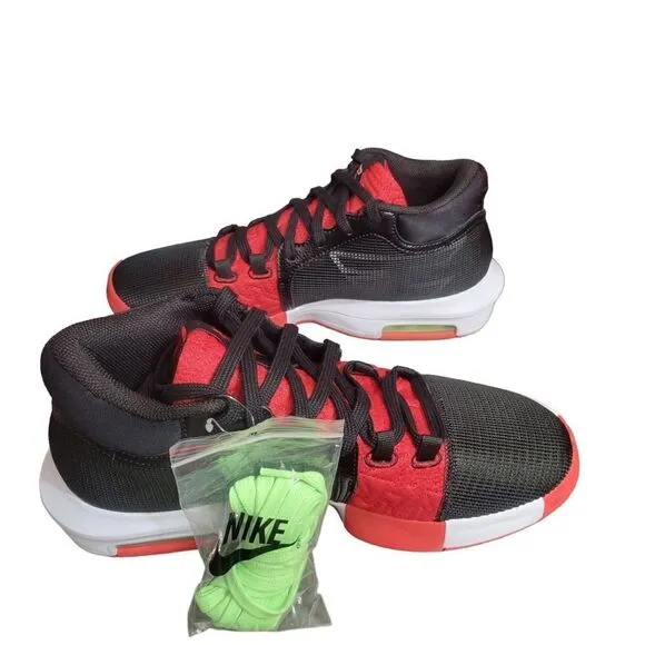 Nike Lebron Witness VIII x Faze Mens Basketball Shoes Black/Red FV0400 001 NEW
