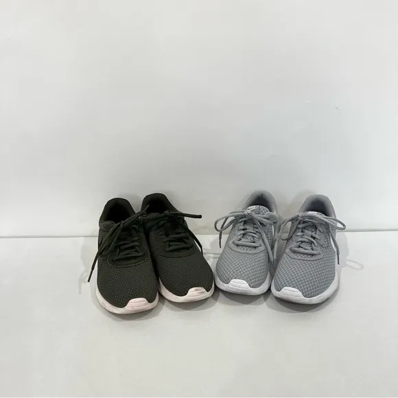 Nike Lot of Two Pair Shoes Green And Gray Sneakers Size 8 Men's