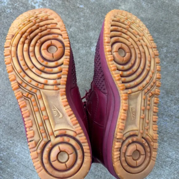 Nike Lunar Force 1 Duckboot Team Red Gum Sole Sneakers 805899-600 Men’s Size 9
