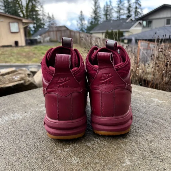 Nike Lunar Force 1 Duckboot Team Red Gum Sole Sneakers 805899-600 Men’s Size 9