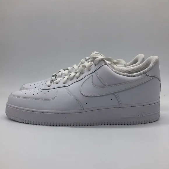 Nike Men's Air Force 1 Low '07 Triple White Casual Sneaker CW2288-111 USED Sz 7
