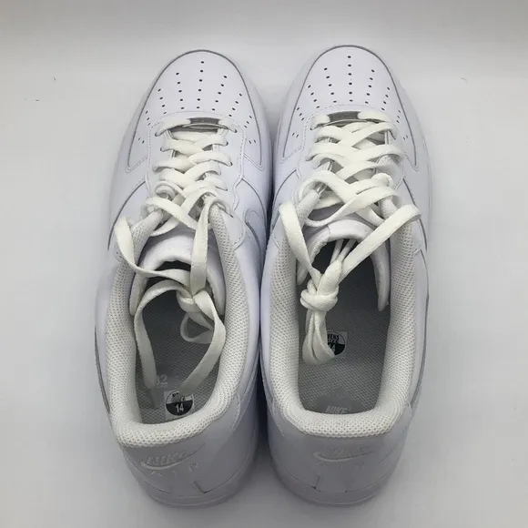 Nike Men's Air Force 1 Low '07 Triple White Casual Sneaker CW2288-111 USED Sz 7