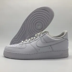Nike Men's Air Force 1 Low '07 Triple White Casual Sneaker CW2288-111 USED Sz 7