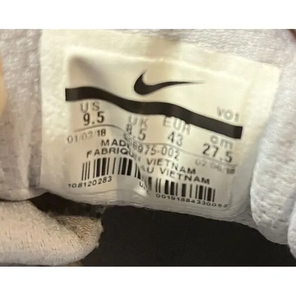 Nike Mens Air Max Infuriate 2 Low  Top Gray Running Shoes  Size‎ 9.5 (O)