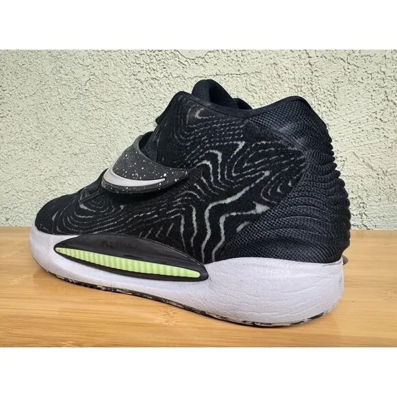 Nike Mens KD 14s Black Lime Glow CW3935-005 Size 12