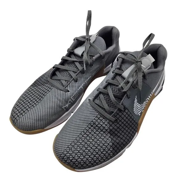 Nike Metcon 8 Sneakers Men's 12 Smoke Grey Gum Sole Training Gym D09328-002