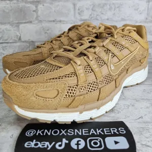 Nike P-6000 SE Flax Metallic Gold Mesh Sneaker HF0015-201 Men's Size 11.5
