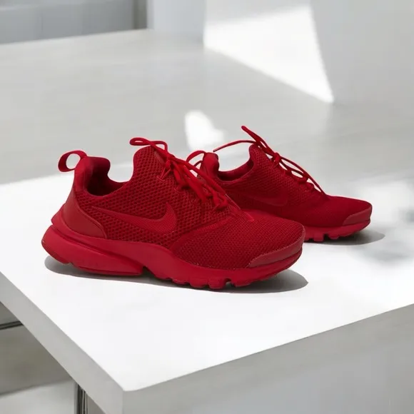 Nike Presto Fly Shoes Red Running Shoes 913966-600 size 4 Y woman’s size 5.5