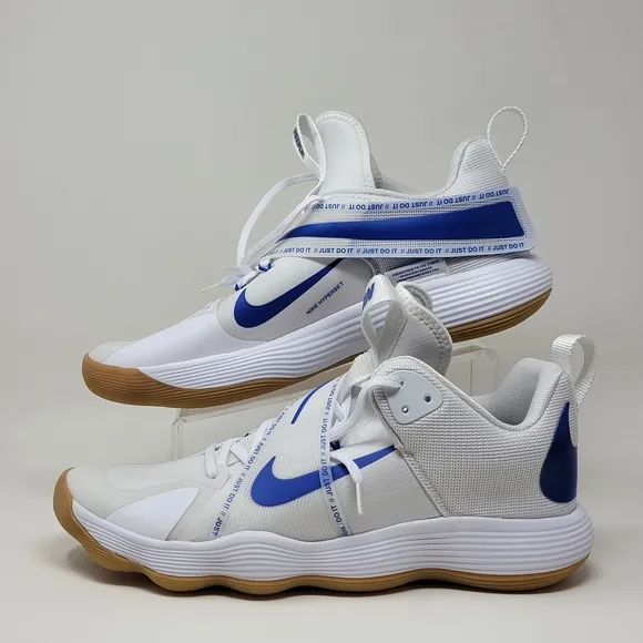 Nike React Hyperset White Game Royal Gum Buttons CI2955 140 Men's Size 14 New