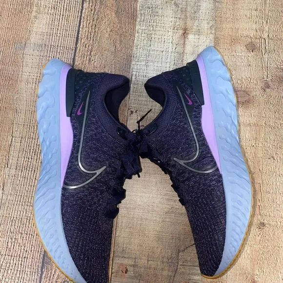 NIKE REACT INFINITY RUN FLYKNIT 3 SNEAKERS - PURPLE