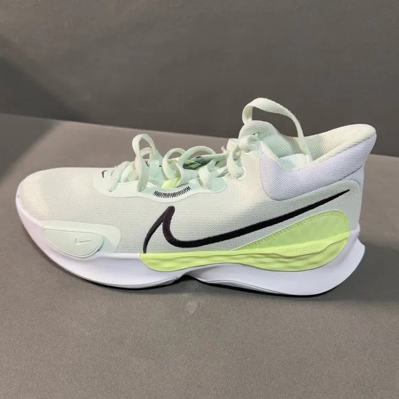 Nike Renew Elevate 3 Basketball Shoes Sneakers 11 In White Barely Green Sports