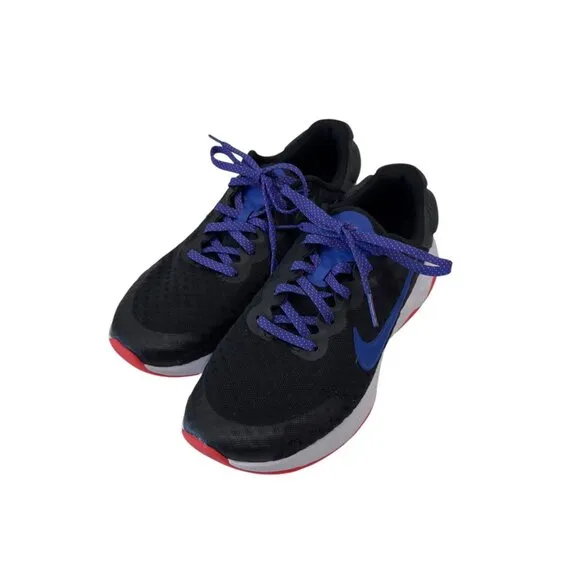 Nike Renew Run Athletic Shoes Black/Red/Purple Size 7.5 Womens Running Sneakers