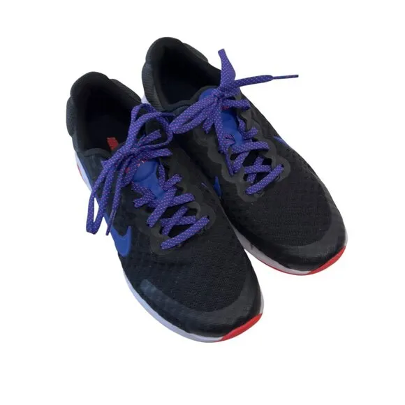 Nike Renew Run Athletic Shoes Black/Red/Purple Size 7.5 Womens Running Sneakers