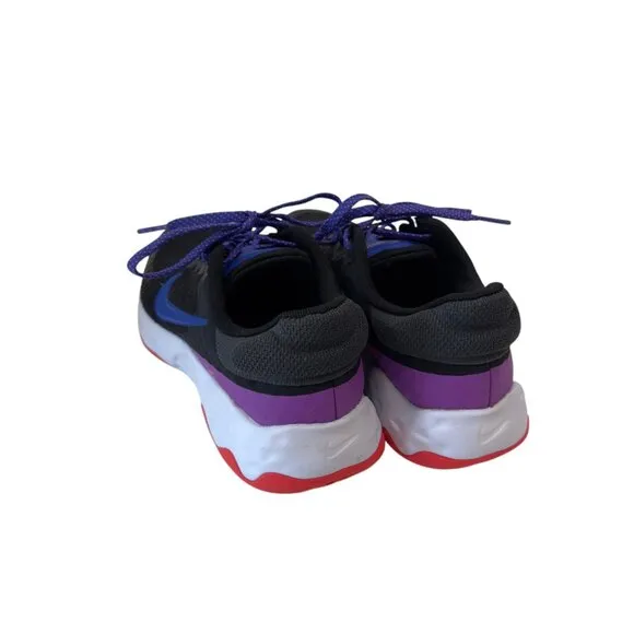 Nike Renew Run Athletic Shoes Black/Red/Purple Size 7.5 Womens Running Sneakers