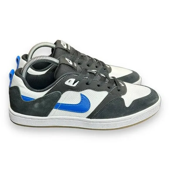 NIKE SB Alleyoop White Team Royal Black Size 13 Skate Boarding Casual CJ0882-104